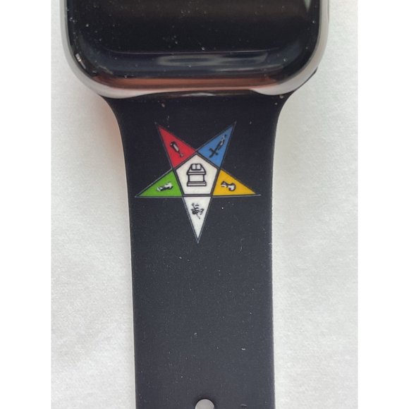 OES Order of the Eastern Star Silicone Band For Apple Watch Size 42/44 - Picture 10 of 12